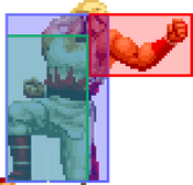 KOF94 Andy 2A Hitbox.png
