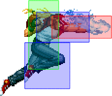 KOF94 Terry 214A-Hitbox.png